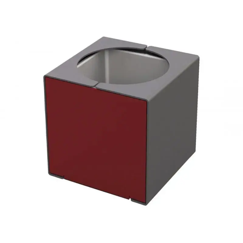 Bac à palmier KUB acier 450 x 450 x 450 mm, acier massif 6 mm, bac intérieur acier, monochrome ou bicolore