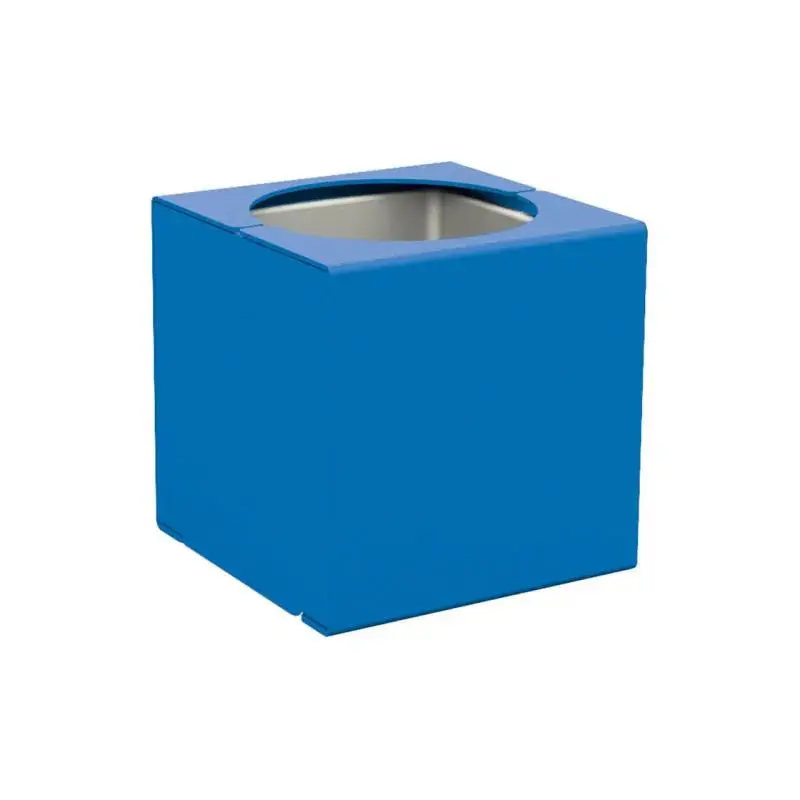 Bac à palmier KUB acier 450 x 450 x 450 mm, acier massif 6 mm, bac intérieur acier, monochrome ou bicolore