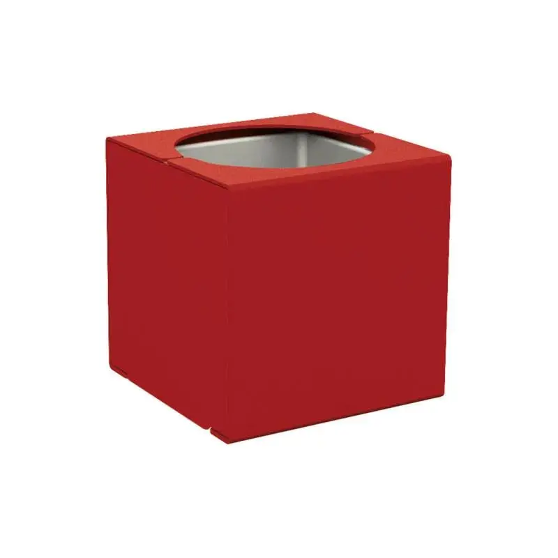 Bac à palmier KUB acier 450 x 450 x 450 mm, acier massif 6 mm, bac intérieur acier, monochrome ou bicolore