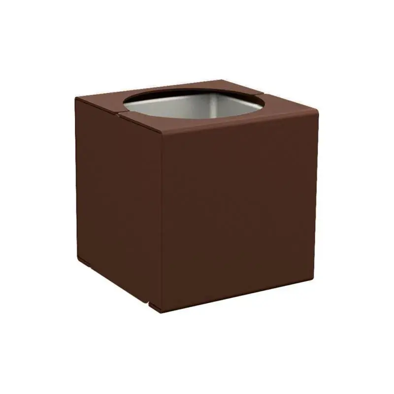 Bac à palmier KUB acier 450 x 450 x 450 mm, acier massif 6 mm, bac intérieur acier, monochrome ou bicolore