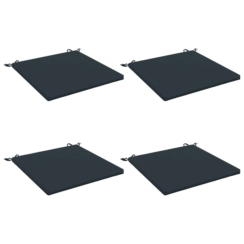 Seat Cushions SOEST 4 pcs 100% Polyester Dark Blue