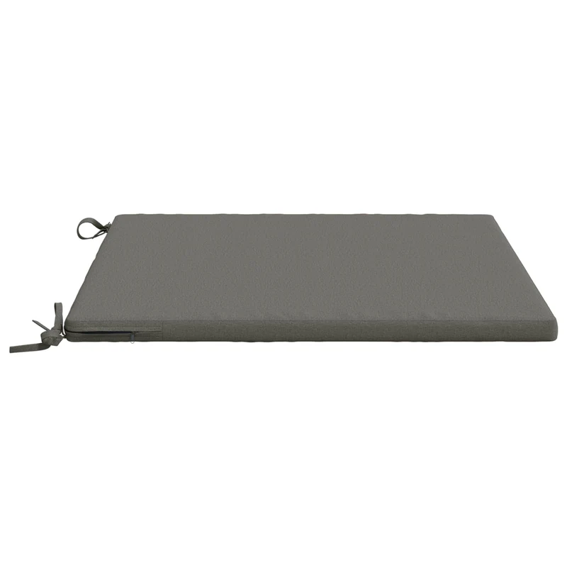 Seat Cushions SOEST 100% Polyester Grey 80 x 80 x 3 cm