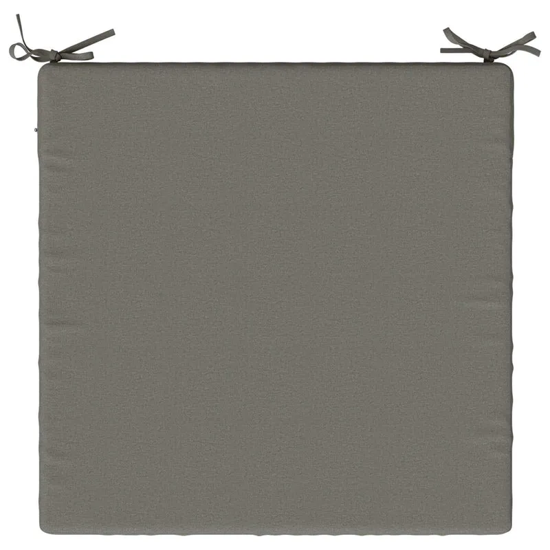 Seat Cushions SOEST 4 pcs 100% Polyester Grey 80 x 80 x 5 cm