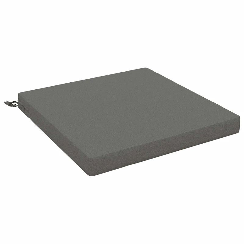 Seat Cushions SOEST 100% Polyester Grey 80 x 80 x 7 cm