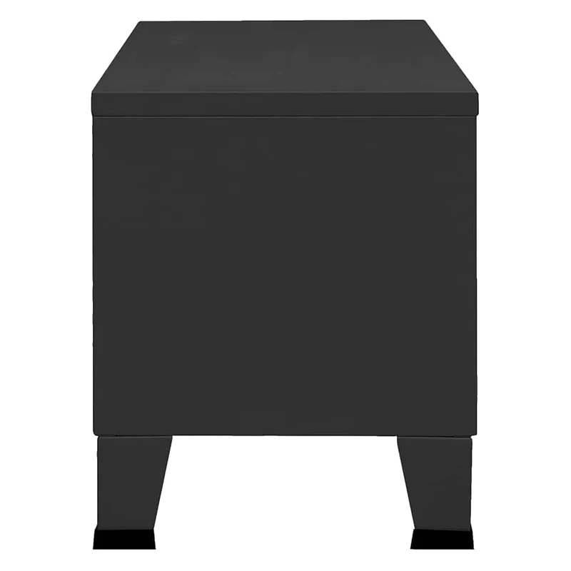 339618 vidaXL Industrial TV Cabinet Black 105x35x42 cm Metal