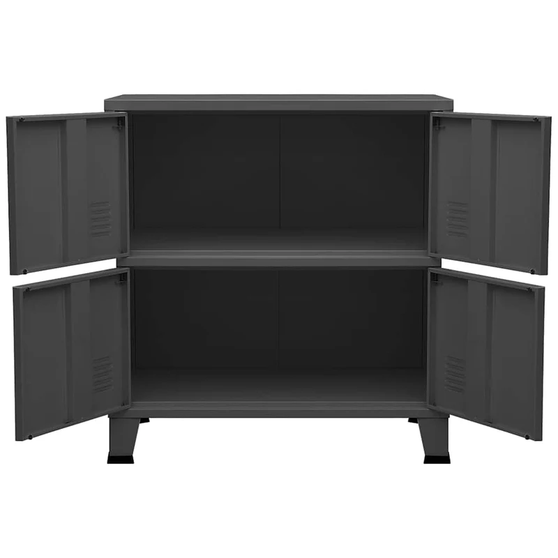 Industrial Storage Chest Anthracite 75x40x80 cm Steel