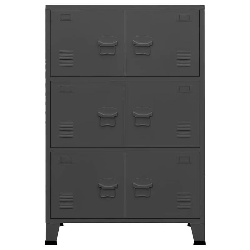Industrial Storage Chest Anthracite 75x40x115 cm Metal