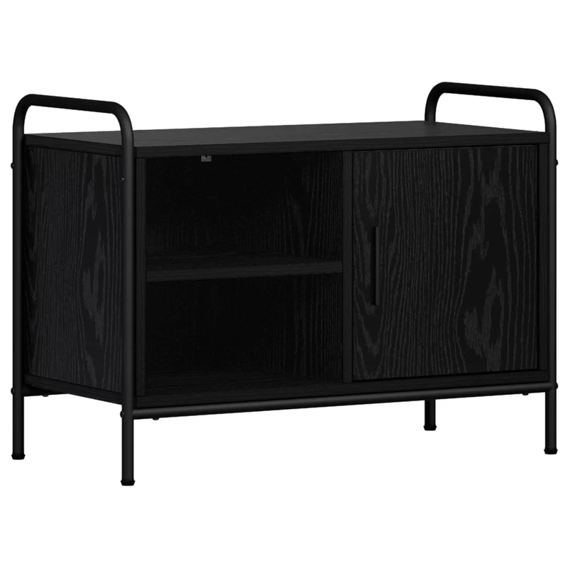 TV Cabinet 67.5 x 33 x 50 cm Black Oak
