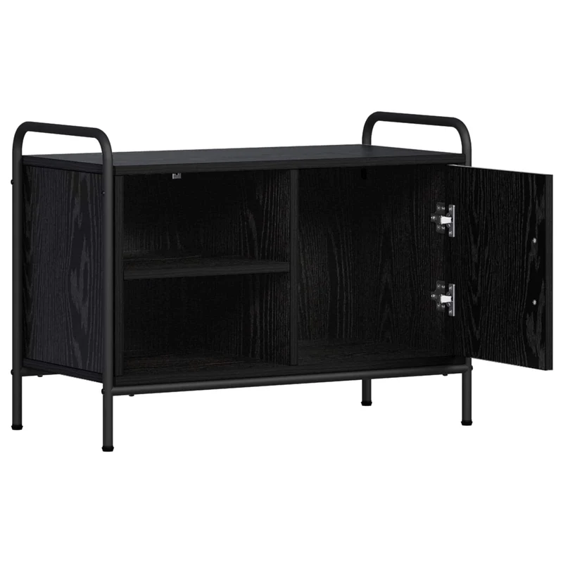 TV Cabinet 67.5 x 33 x 50 cm Black Oak