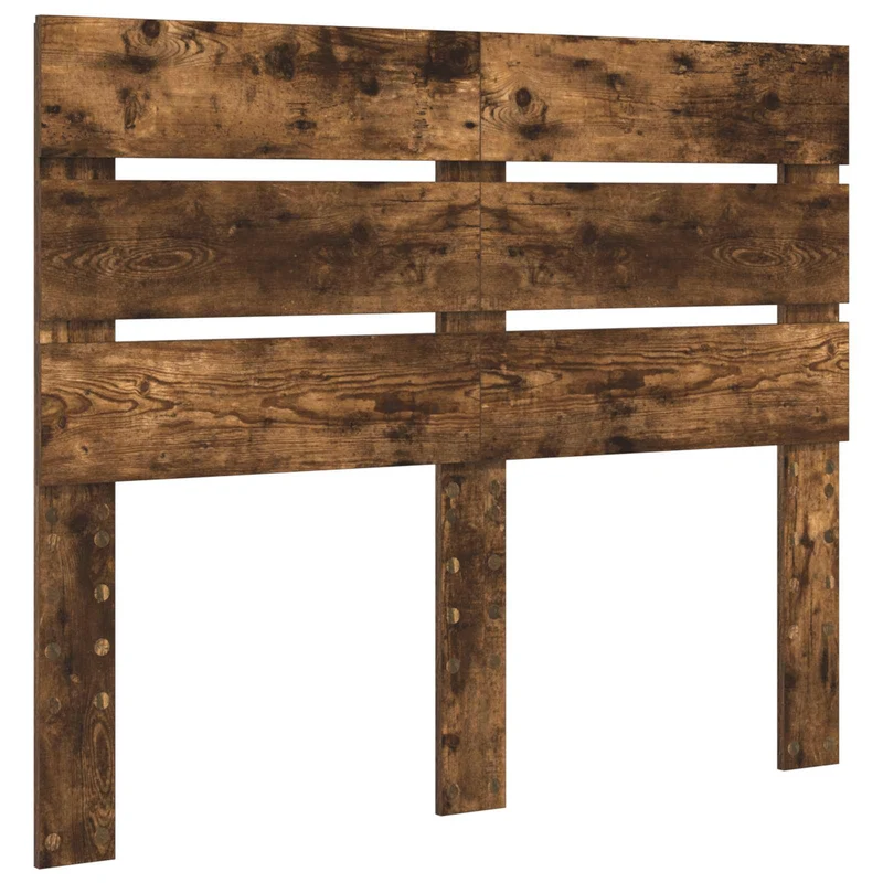 Bed Frame with Drawer Smoked Oak 120 x 190 cm Engineer Wood