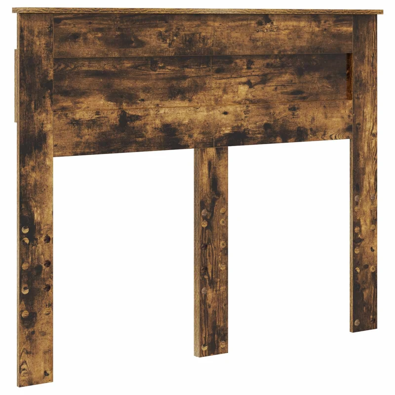 Bed Frame with Drawer Smoked Oak 135 x 190 cm Engineer Wood