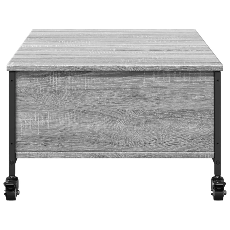 Coffee Table with Wheels Grey Sonoma 91x55x34cm Engineered Wood