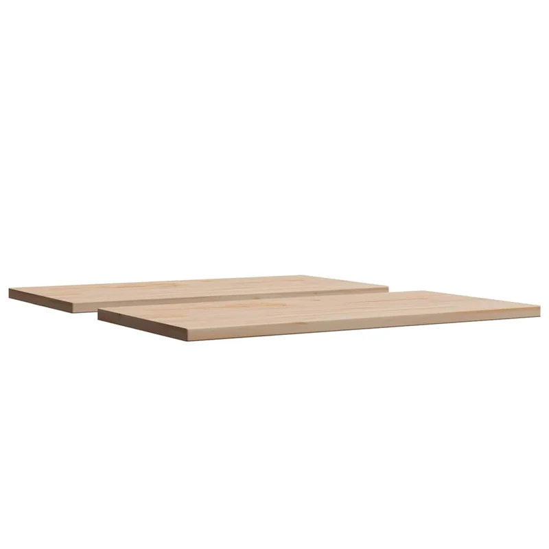 Table Tops 2 pcs 80x40x1,7 cm Rectangular Solid Wood Pine