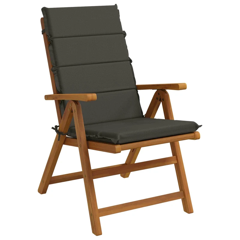High Back Chair Cushion GEMERT 4 pcs 100% Polyester Anthracite