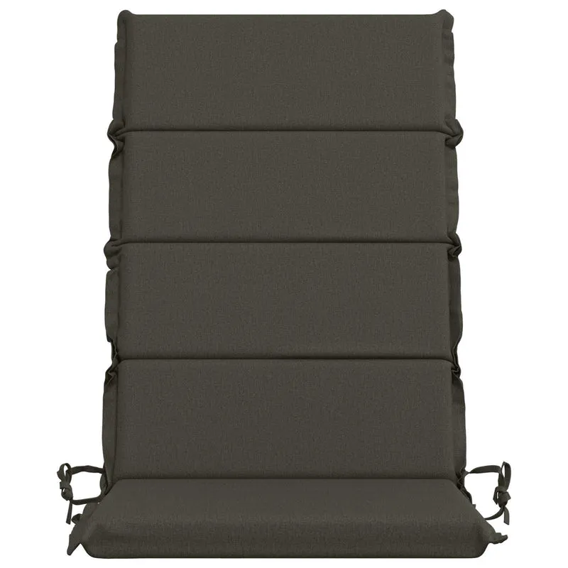 High Back Chair Cushion GEMERT 4 pcs 100% Polyester Anthracite