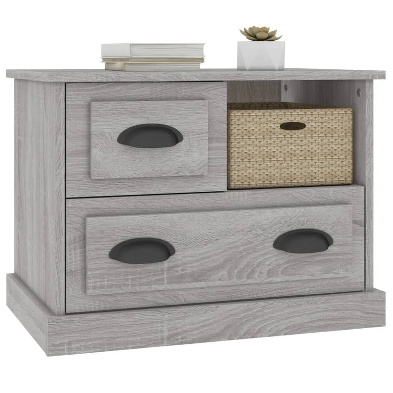 Bedside Cabinet Grey Sonoma 60x39x45 cm