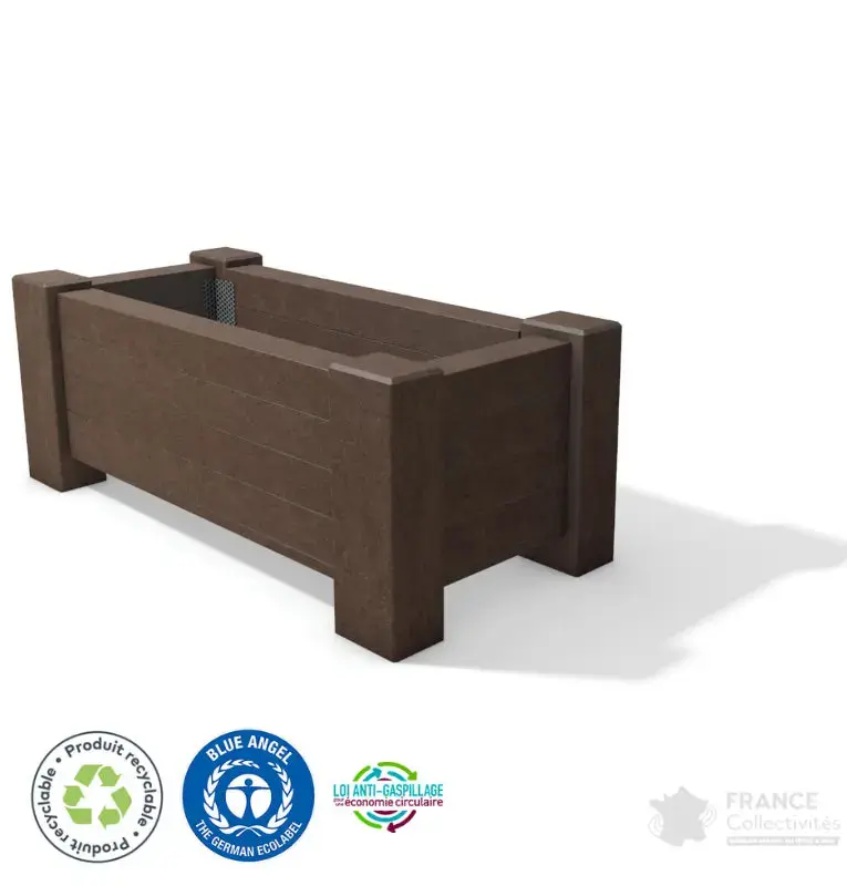 Bac à fleurs en plastique recyclé Muscari
