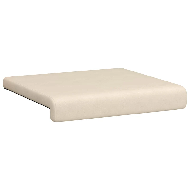 Bench Cushion 4 pcs Microfiber Beige Depth 35 cm