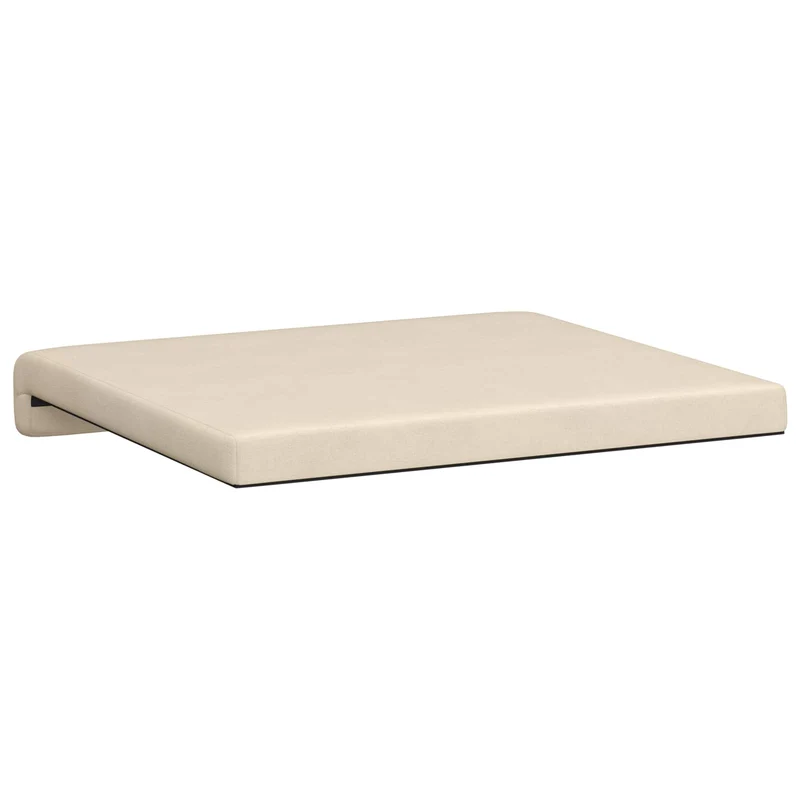Bench Cushion 4 pcs Microfiber Beige Depth 35 cm
