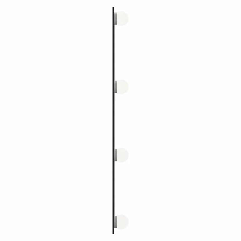 Wall Mirror with LED Lights 50x60 cm Glass Rectangle