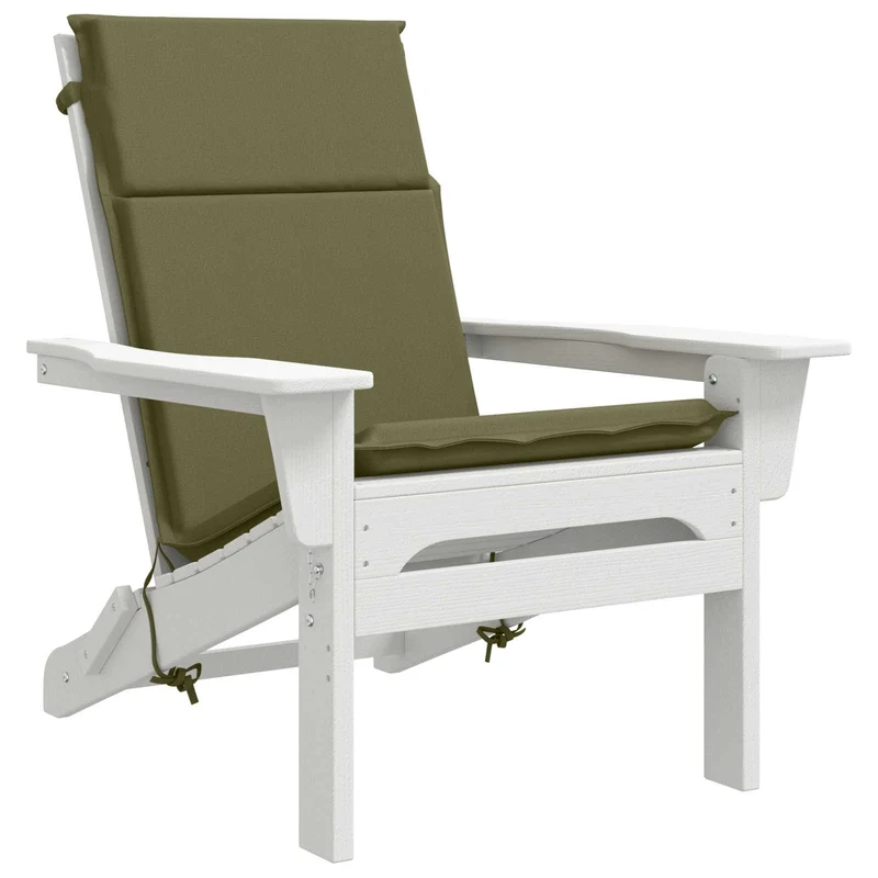 High Back Chair Cushion GEMERT 2 pcs 100% Polyester Olive Green