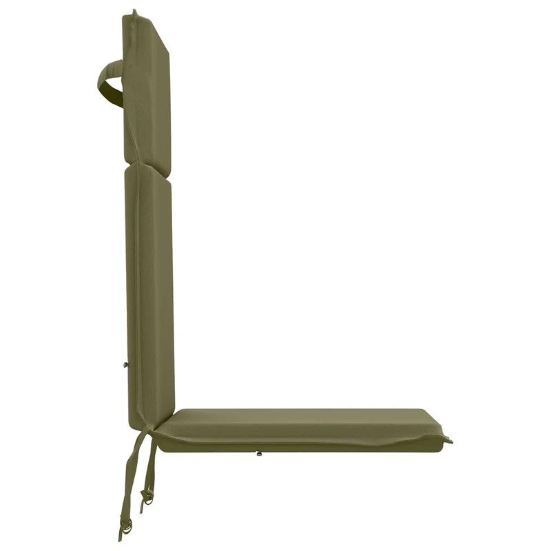High Back Chair Cushion GEMERT 2 pcs 100% Polyester Olive Green