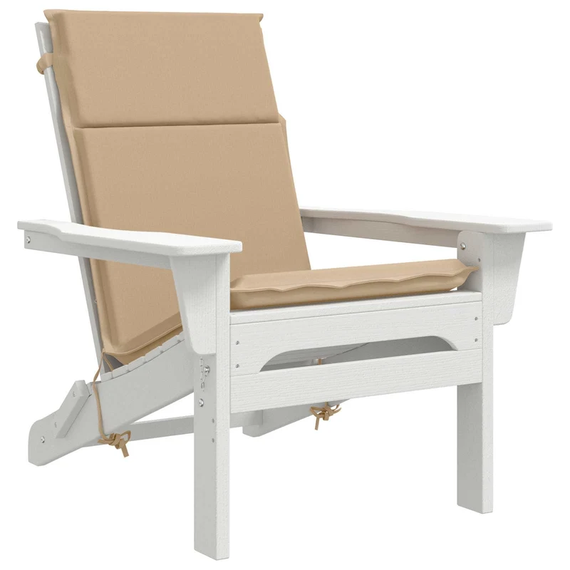 High Back Chair Cushion GEMERT 2 pcs 100% Polyester Sand