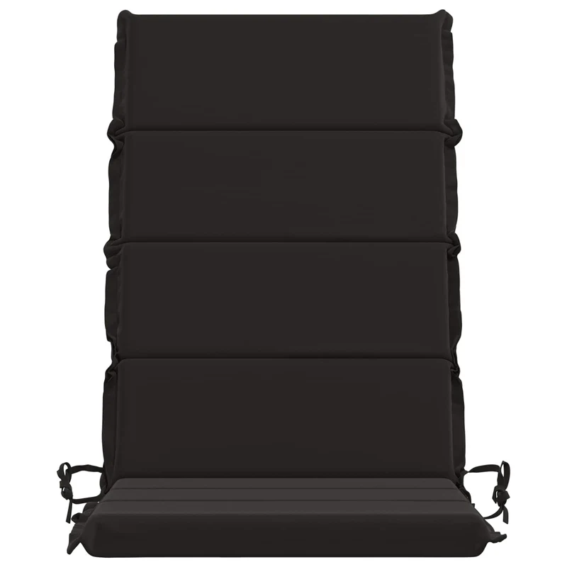 High Back Chair Cushion GEMERT 2 pcs 100% Polyester Black