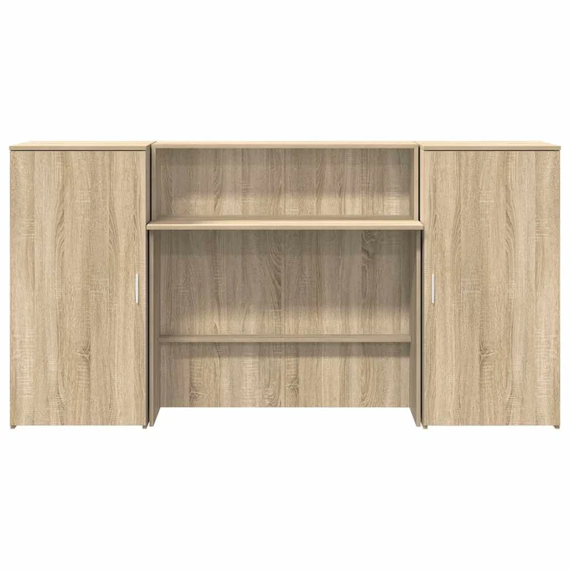 Reception Desk Sonoma Oak 200x50x103,5 cm Engineered Wood