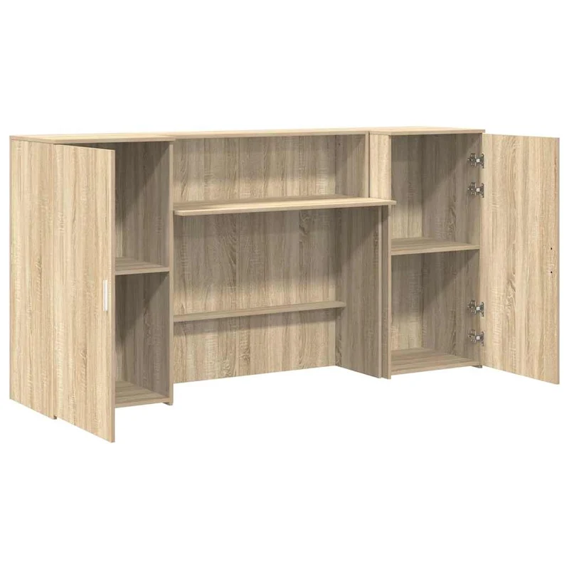 Reception Desk Sonoma Oak 200x50x103,5 cm Engineered Wood