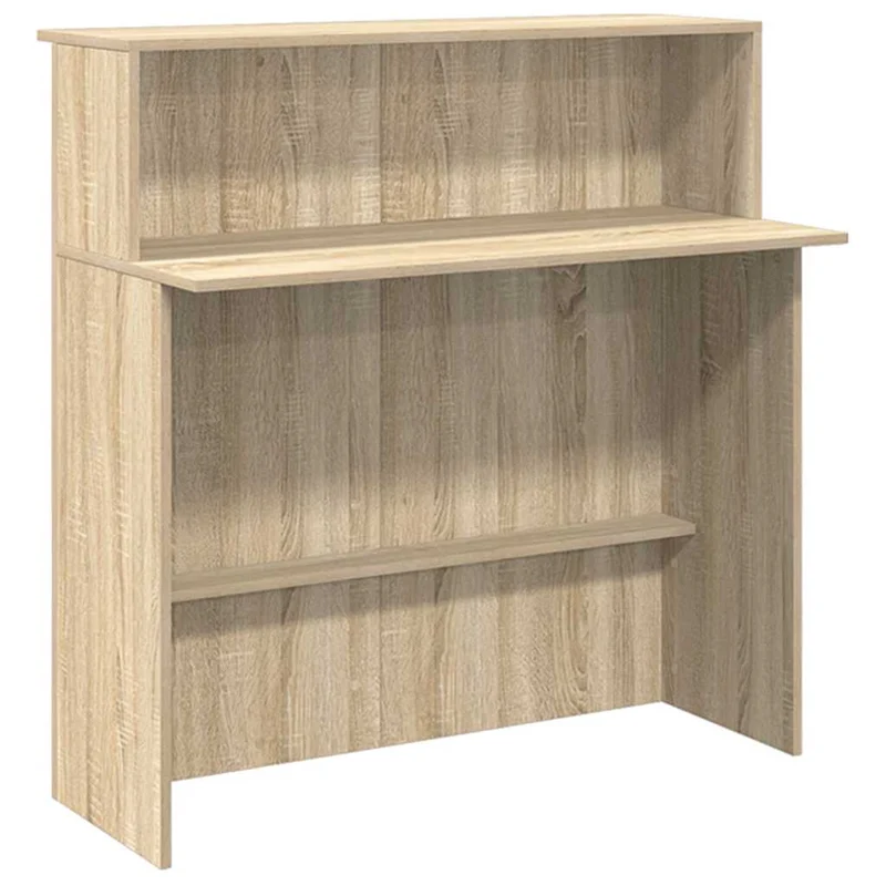 Reception Desk Sonoma Oak 200x50x103,5 cm Engineered Wood