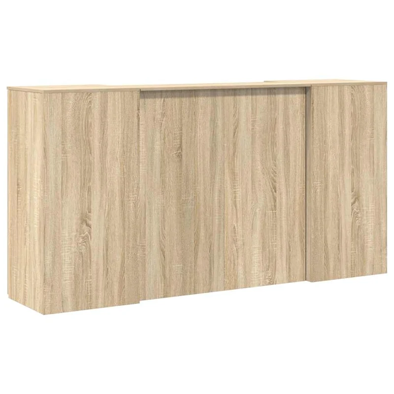 Reception Desk Sonoma Oak 200x50x103,5 cm Engineered Wood