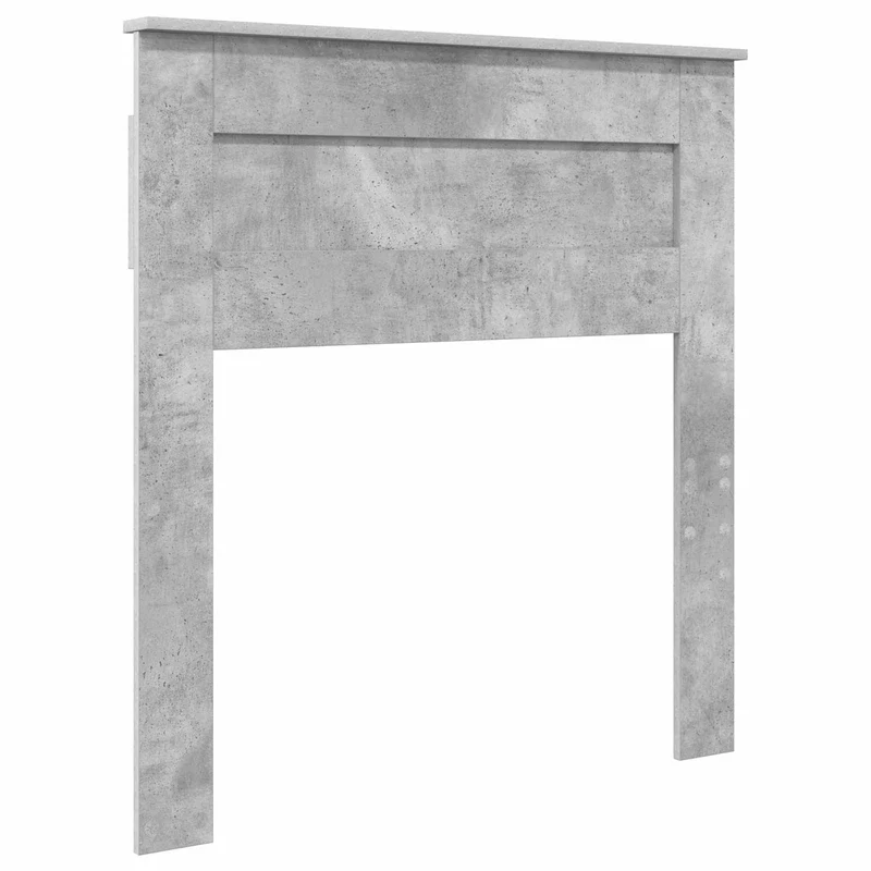 Bed Frame with Drawer Concrete Grey 75 x 190 cm Engineer Wood