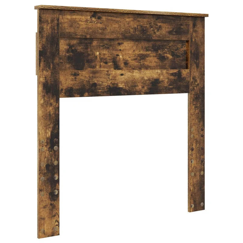 Bed Frame with Drawer Smoked Oak 75 x 190 cm Engineer Wood