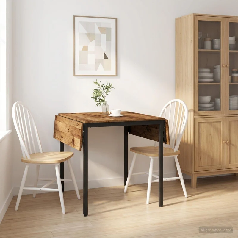 Extendable Dining Table 120 x 81.5 x 75 cm Engineered Wood