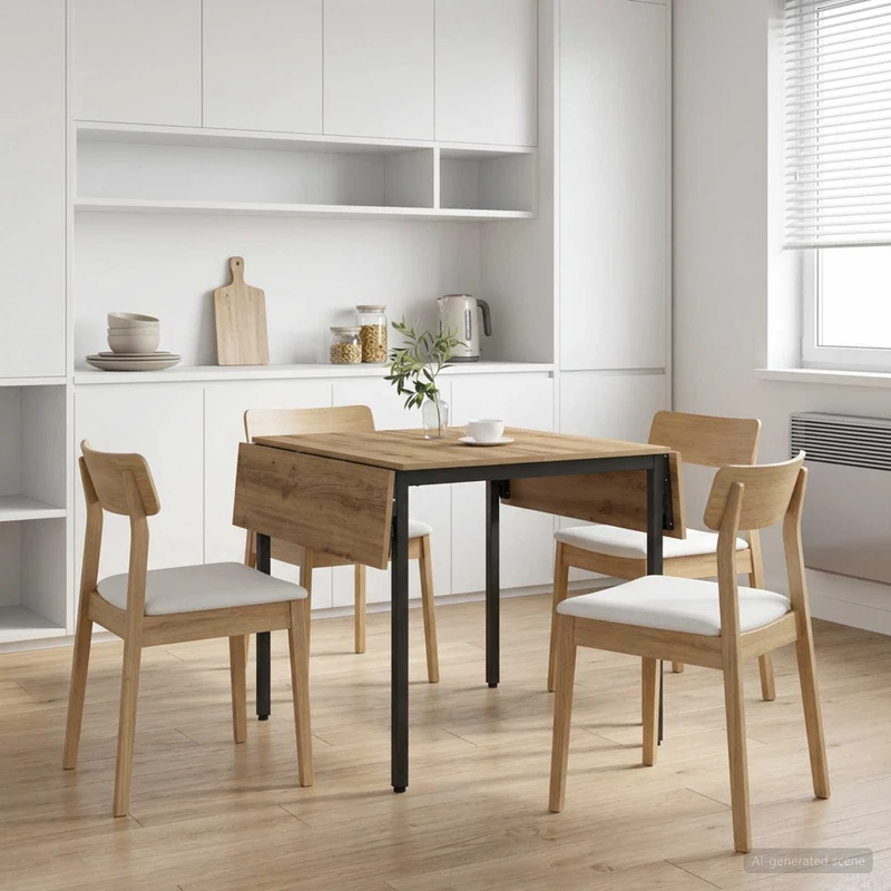 Extendable Dining Table 120 x 81.5 x 75 cm Engineered Wood