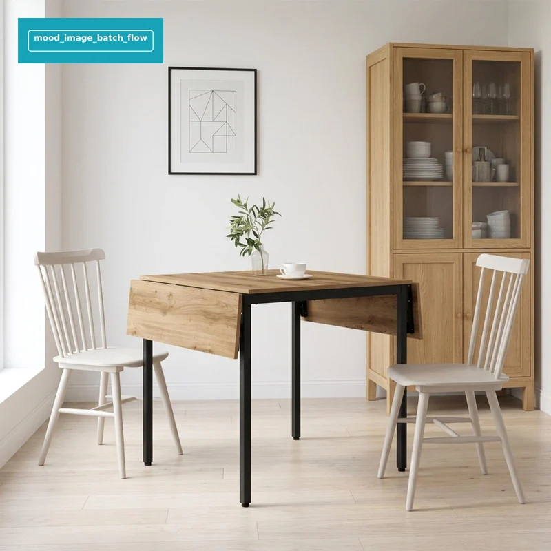 Extendable Dining Table 120 x 81.5 x 75 cm Engineered Wood