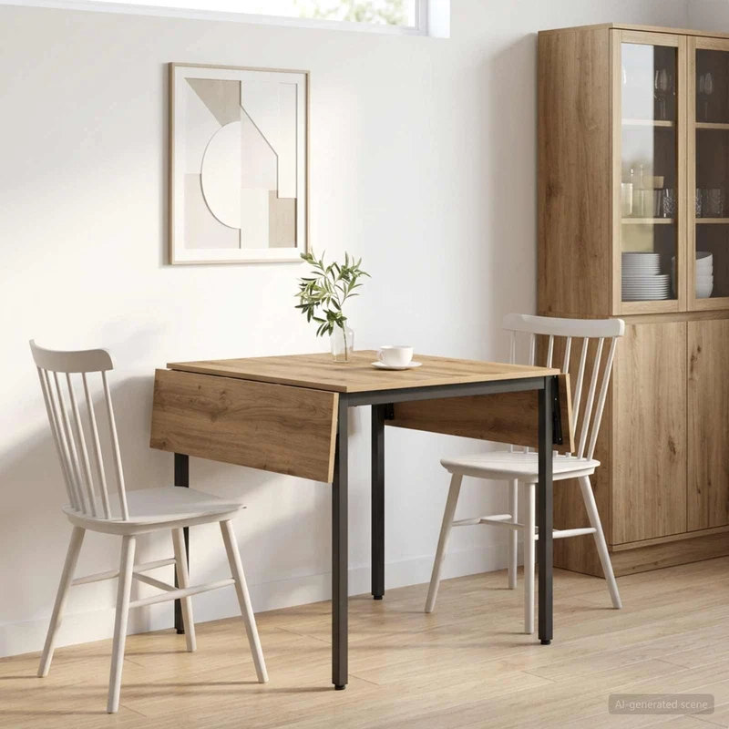 Extendable Dining Table 120 x 81.5 x 75 cm Engineered Wood
