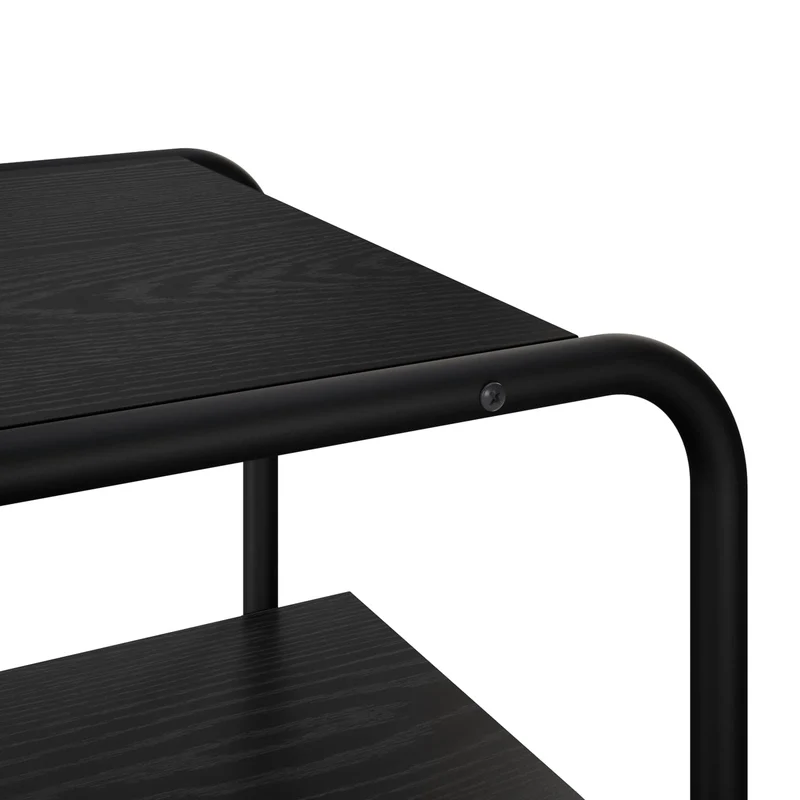 Console Table Black Oak 100 x 42.5 x 70 cm Engineered Wood