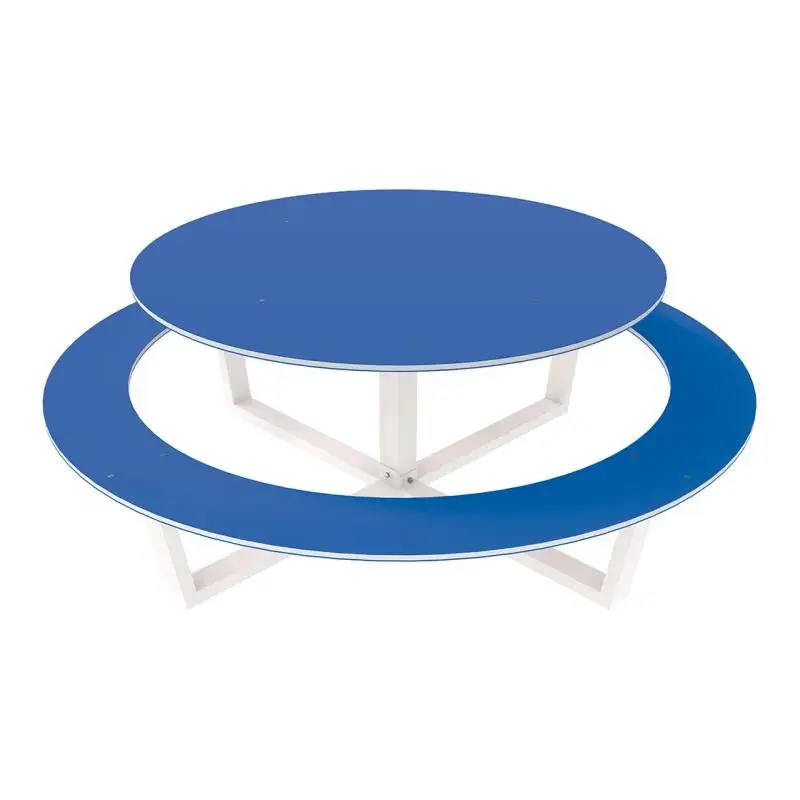 Table pique-nique acier et compact enfant Tout-en-rond