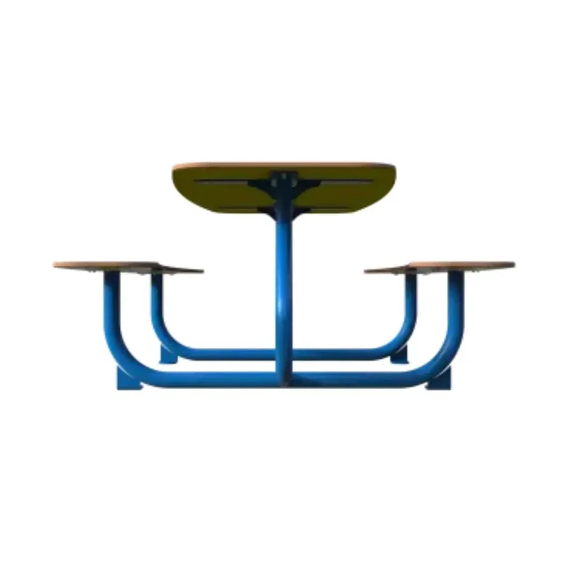 Table ovale en acier avec assises pour enfants - TINY
