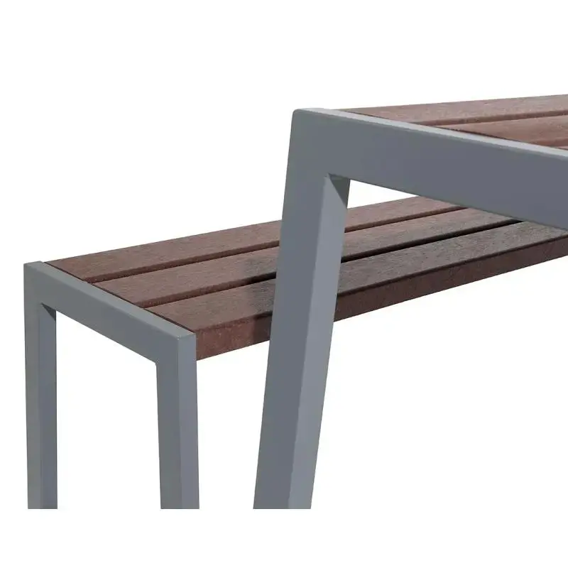 Table de pique-nique Silaos plastique recyclé et acier 1 820 mm