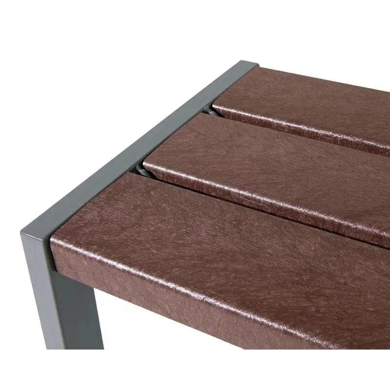 Table de pique-nique Silaos plastique recyclé et acier 1 820 mm