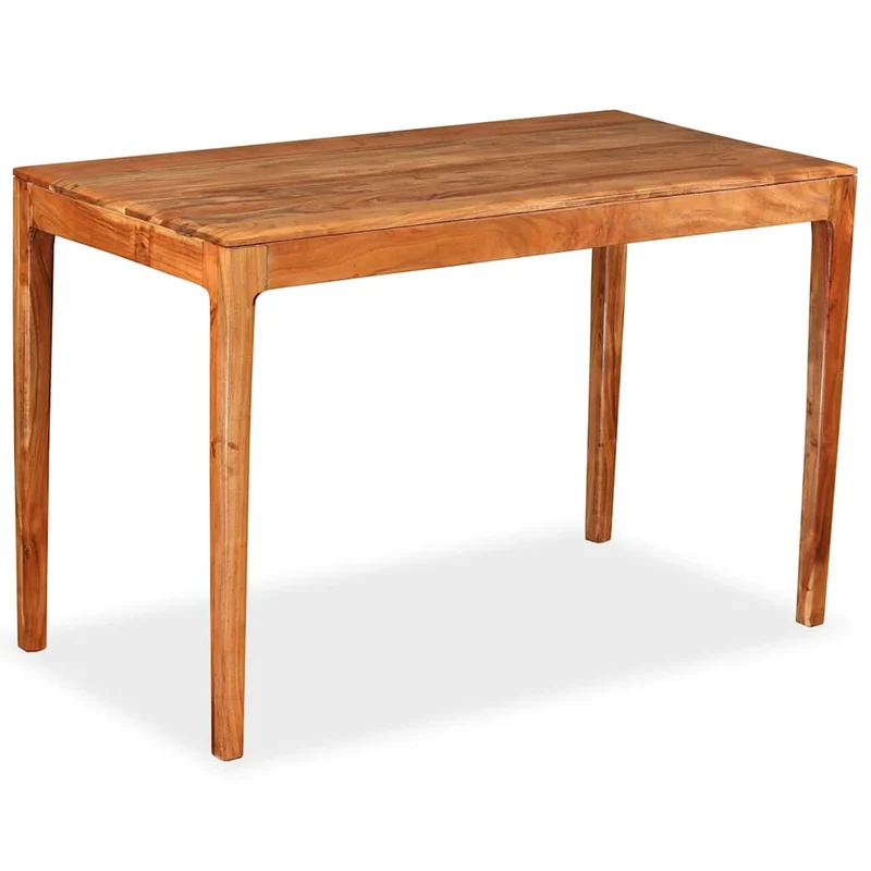 244958 vidaXL Dining Table Solid Wood 118x60x76 cm