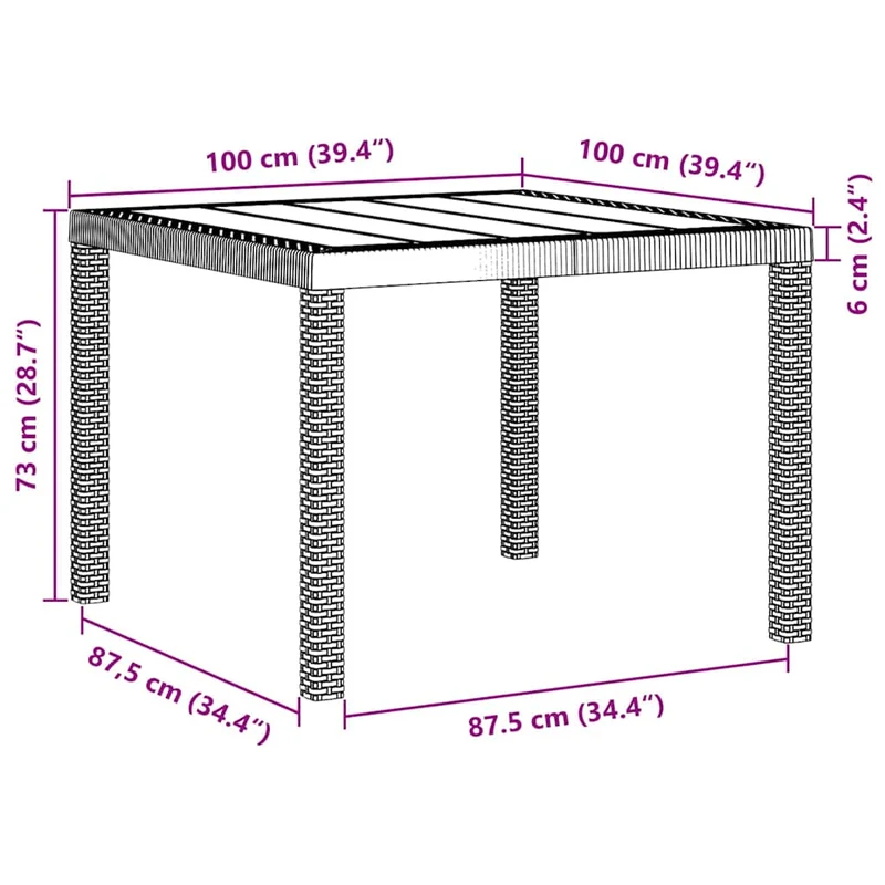 Garden Dining Set 3 pcs Light Grey Polypropylene