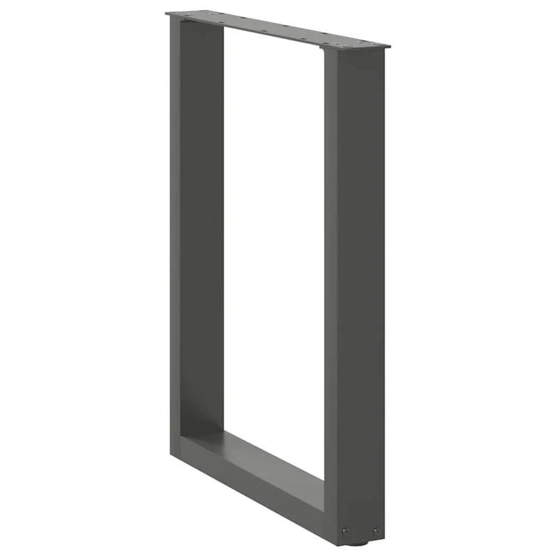 Dining Table Legs U-Shaped 3 pcs Anthracite 70x(72-73) cm Steel