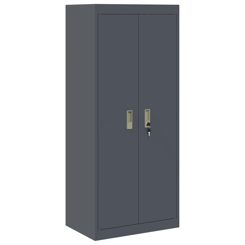 Storage Cabinet 2 pcs Anthracite 60 x 40 x 180 cm Steel