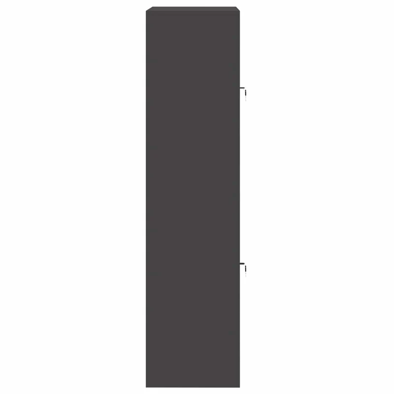 Storage Cabinet 2 pcs Black 80 x 40 x 160 cm Steel Lockable