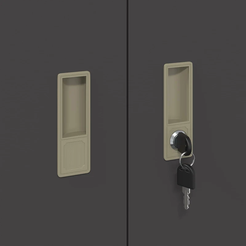 Storage Cabinet 2 pcs Black 80 x 40 x 160 cm Steel Lockable