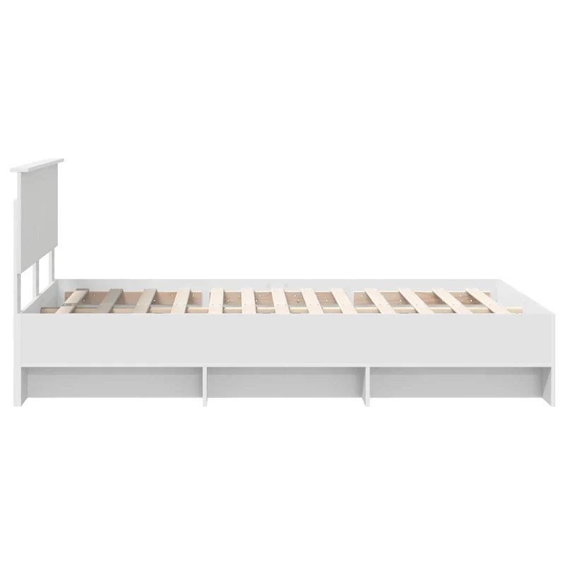 Bed Frame White 120 x 200 cm Engineered Wood